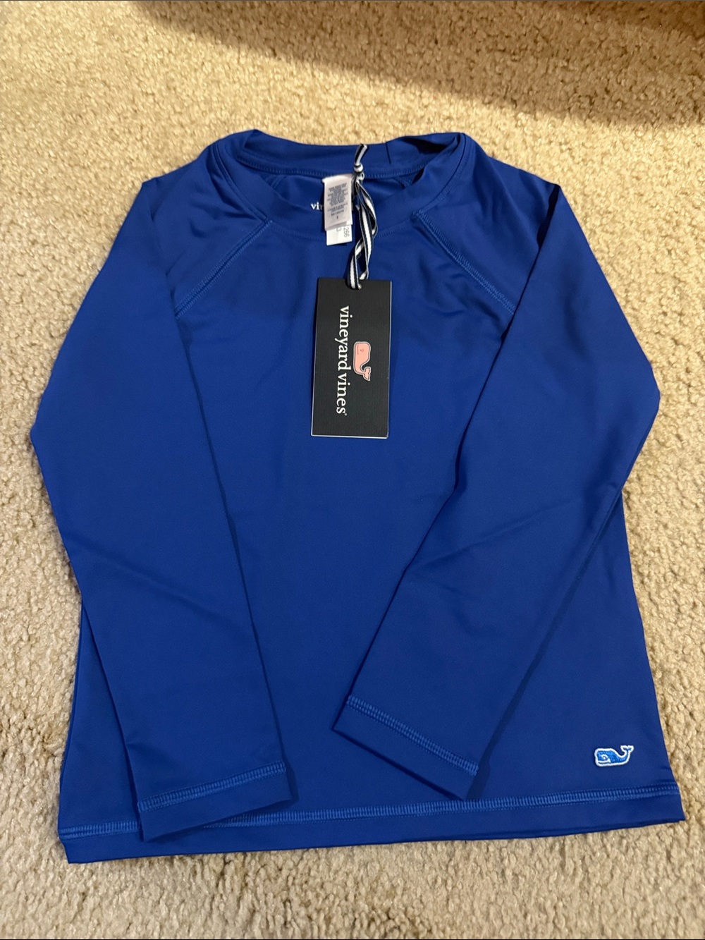 Vineyard Vines Royal Blue Kids' Long-Sleeve Rash Guard